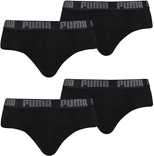 PUMA Basic Brief 4er Pack (New Black/Black, M) von PUMA