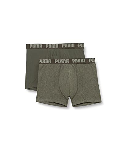 PUMA Herren Boxer Unterwäsche, Grün, S (2er Pack) von PUMA