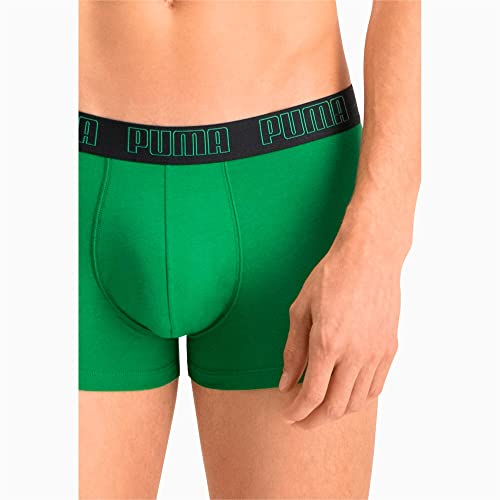 PUMA Herren Trunk Unterwäsche, Grün, L (2er Pack) von PUMA