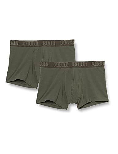 PUMA Herren Trunk, Green Melange, L (2er Pack) von PUMA