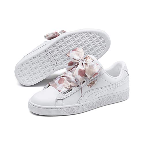 PUMA Basket Heart Hexagon Damen Sneaker Puma White-Rose Gold 3.5 von PUMA