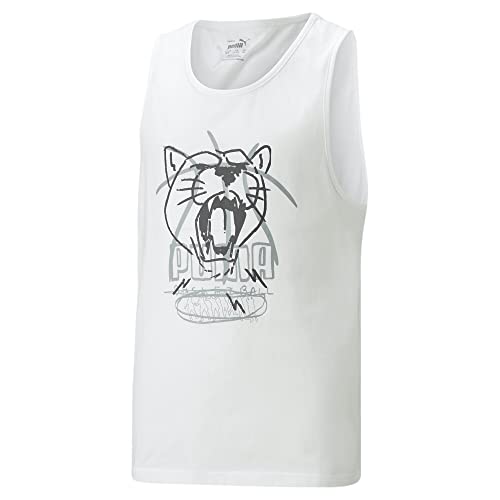 PUMA Jugendliche Basketball Tank-Top 128White von PUMA