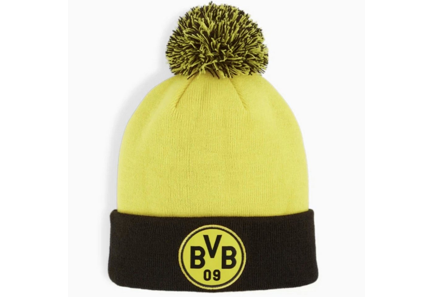 PUMA Beanie BVB Borussia Dortmund Beanie Kinder schwarz/gelb (Packung) mit lizenzierter Stickerei von PUMA