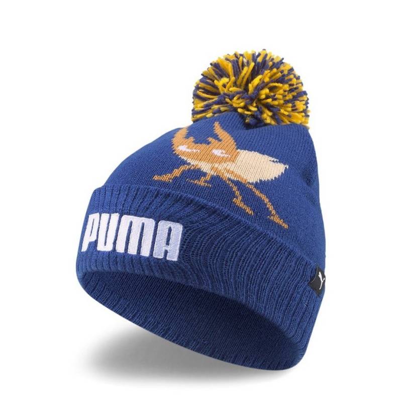 PUMA Beanie Wintermütze (Pompon) Small World Pom blau Jungen von PUMA