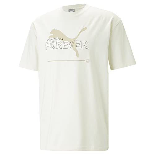 PUMA Herren Shirt Sportshirt Oberteil Better Essentials T-Shirt mit Grafik, Farbe:Weiß, Artikel:-99 no Color, Größe:L von PUMA