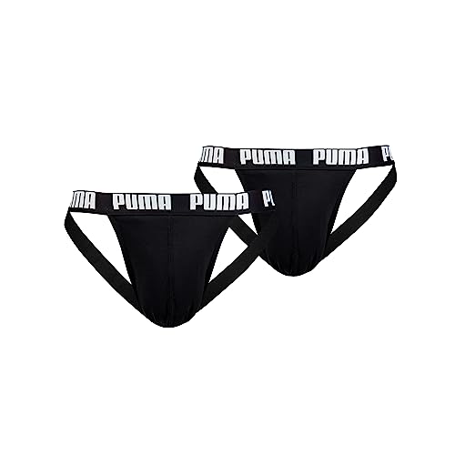 PUMA Herren Jockstrap Unterwäsche, Schwarz, L (2er Pack) von PUMA