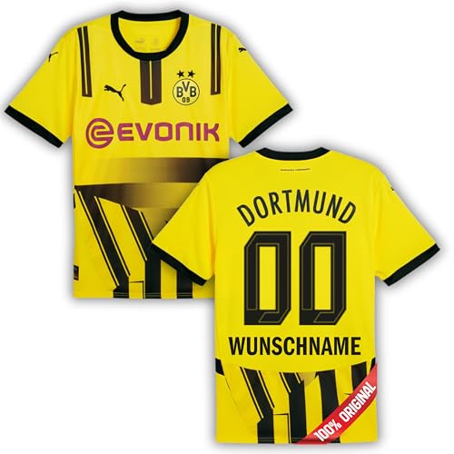 PUMA Original Cup BVB Trikot - Offizielles Herren Trikot Borussia Dortmund 24/25 - Wunschflock Personalisiert - Gr. 2XL - Fussball Geschenke Fanartikel von PUMA