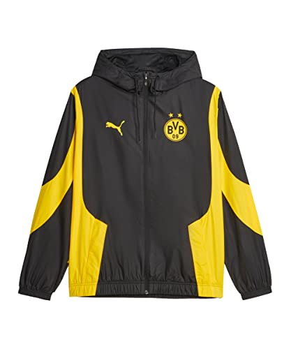 PUMA Borussia Dortmund Prematch Trainingsjacke Herren schwarz/Neongelb, XS von PUMA