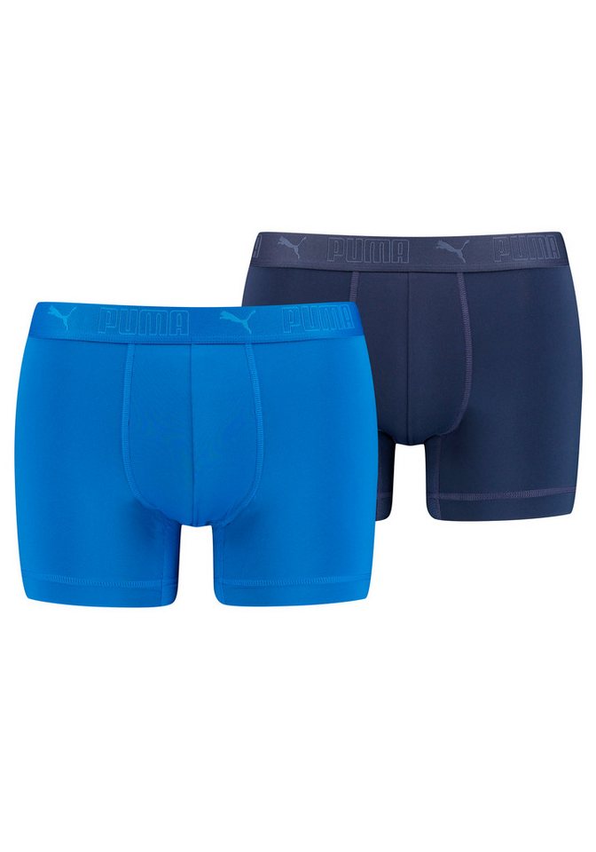 PUMA Boxershorts PUMA MEN SPORT MICROFIBER BOXERS 2P (Packung, 2er Pack) mit Logo-Bund von PUMA
