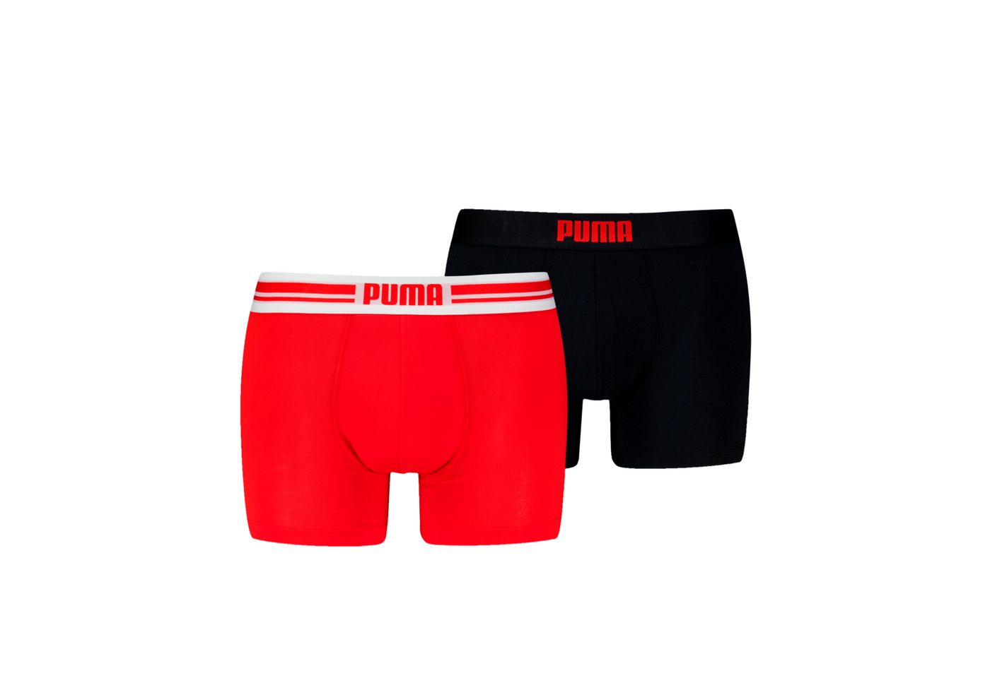 PUMA Boxershorts PUMA MEN EVERYDAY PLACED LOGO BOXERS 2P (Packung, 2er Pack) mit Logo Webbund von PUMA