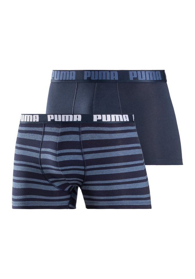 PUMA Boxershorts PUMA MEN EVERYDAY PLACED LOGO BOXERS 2P (Packung, 2er Pack) mit Logo Webbund von PUMA