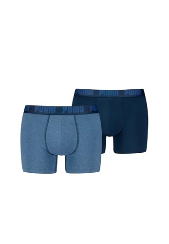PUMA Boxer Boxershorts Men Herren Everyday Unterhose Unterwäsche 2er Pack, Farbe:007 - Denim, Bekleidungsgröße:XXL von PUMA