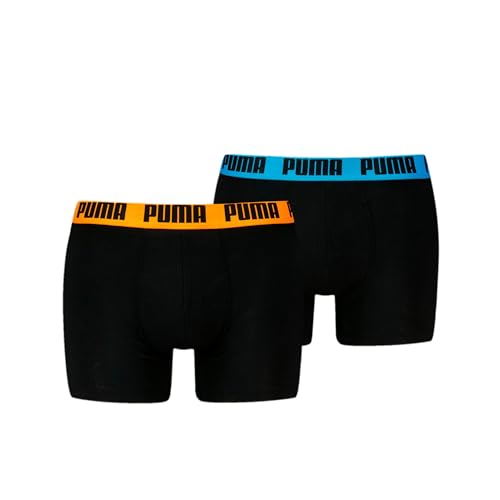 PUMA Boxer Boxershorts Men Herren Everyday Unterhose Unterwäsche 2er Pack, Farbe:Black Pop, Bekleidungsgröße:XL von PUMA