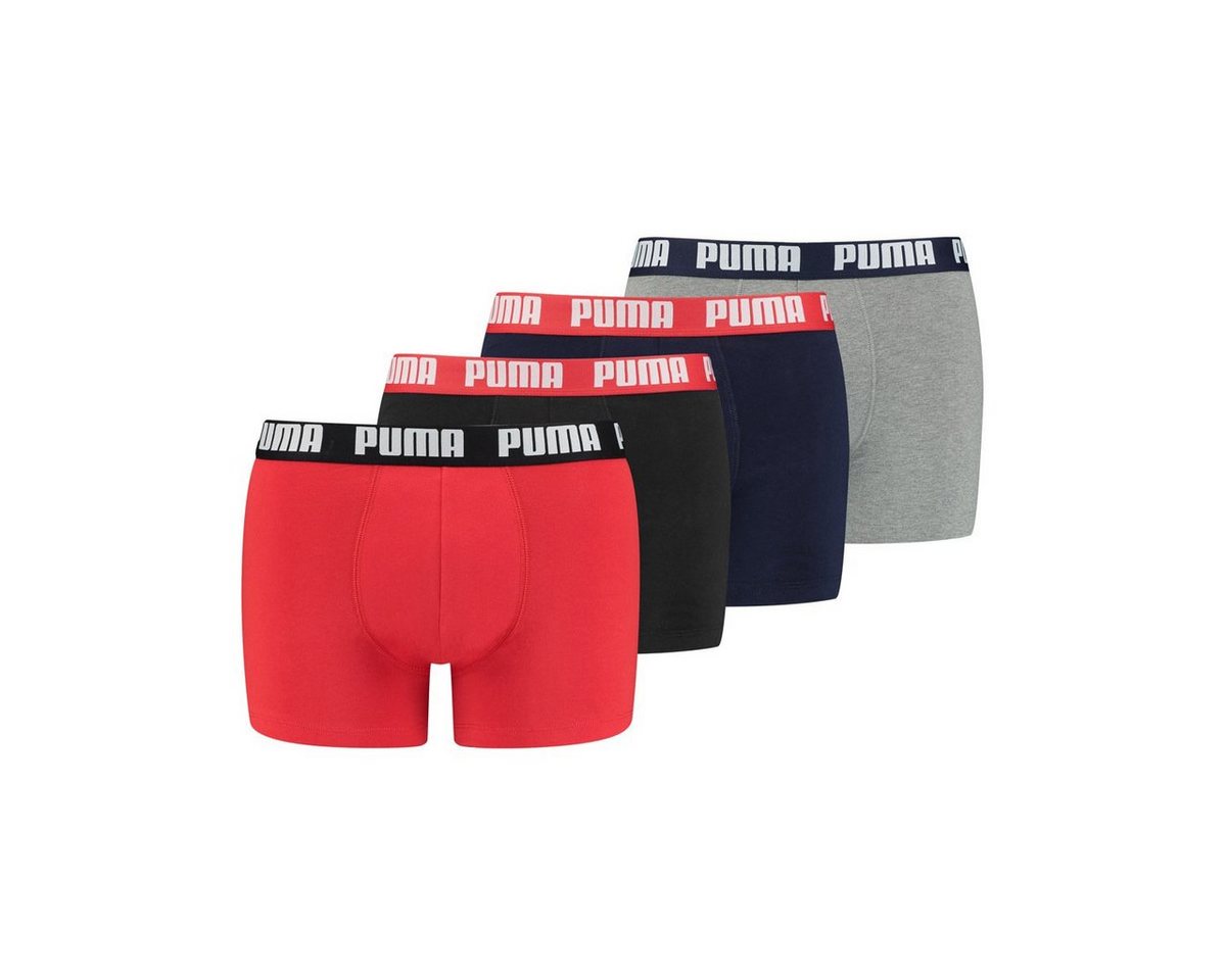 PUMA Boxer Herren Boxer Shorts, 4er Pack - Basic Boxer ECOM von PUMA