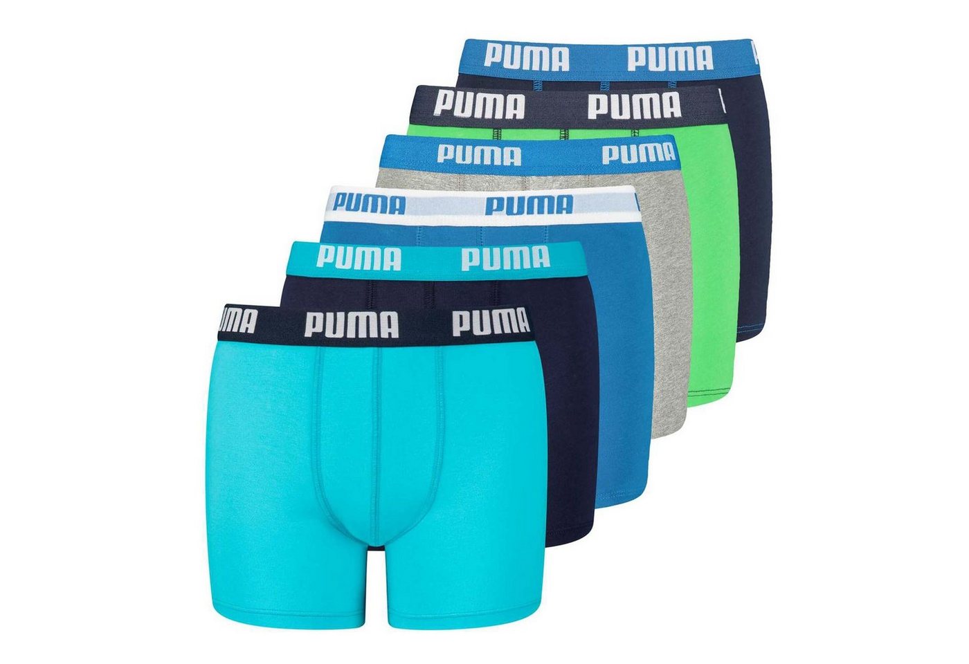 PUMA Boxer Jungen Boxer Shorts, 6er Pack - Basic Boxer ECOM von PUMA