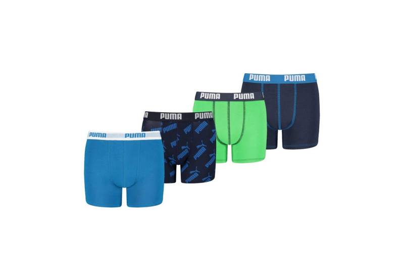 PUMA Boxer Jungen Boxershort 4er Pack Baumwolle (Packung, 4er Pack) von PUMA