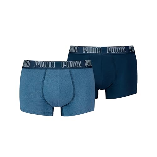 PUMA Boxer Trunk Boxershorts Herren Everyday Unterhose Pant Unterwäsche 2er Pack, Farbe:007 - Denim, Bekleidungsgröße:XL, 007 - Denim, XL von PUMA
