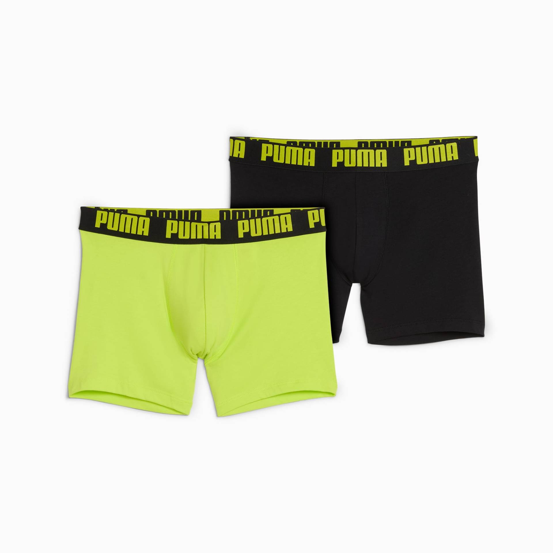 PUMA Boxershorts 2er-Pack Herren, Grau/Grün/Schwarz, Größe: L, Kleidung von PUMA