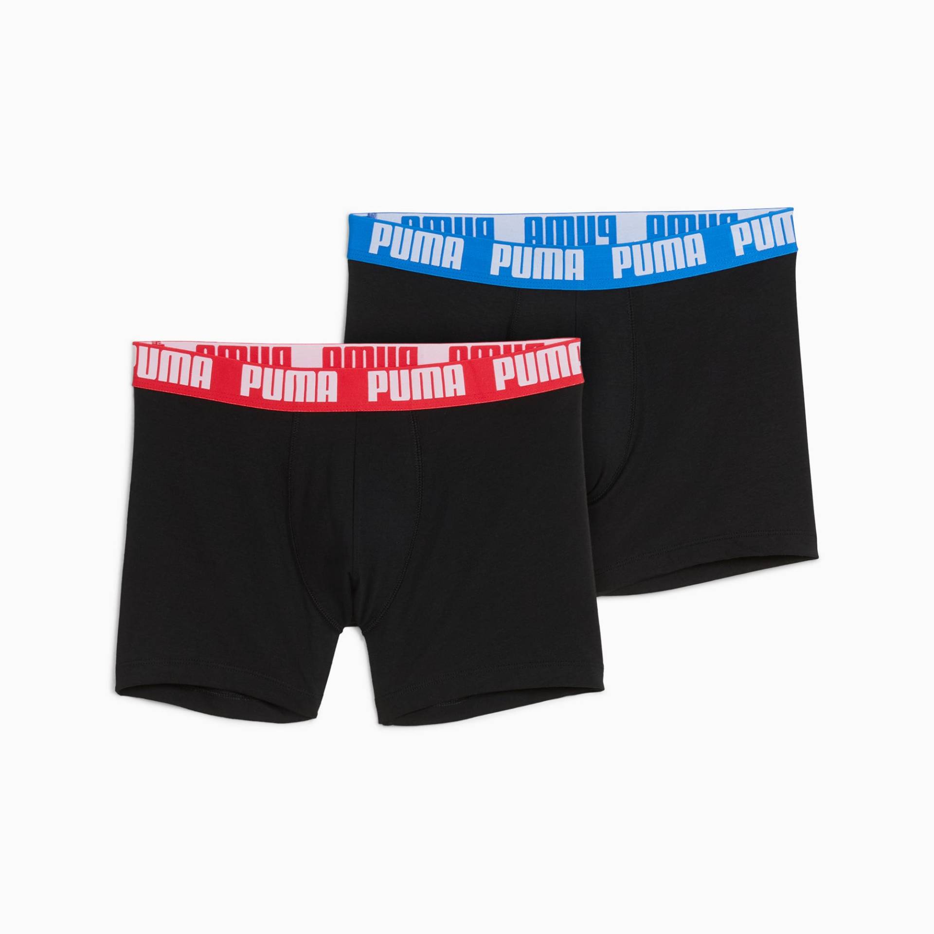 PUMA Boxershorts 2er-Pack Herren, Rot/Blau/Schwarz, Größe: XL, Kleidung von PUMA