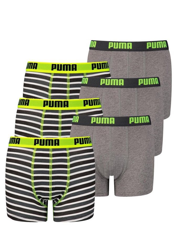 PUMA Boxershorts JUNGEN BASIC BOXER Printed Stripes 2P von PUMA