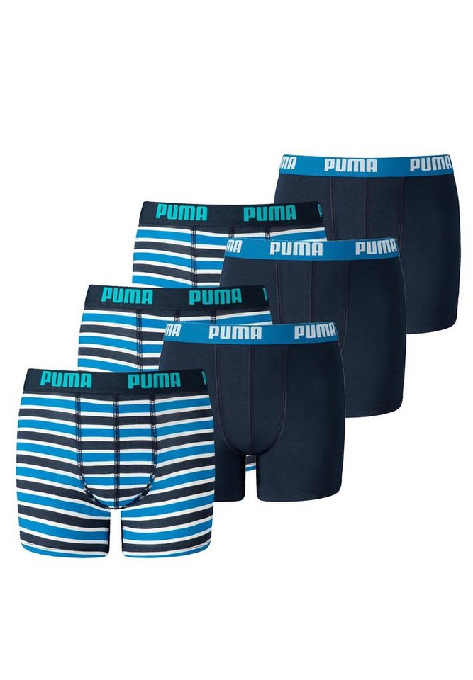 PUMA Boxershorts JUNGEN BASIC BOXER Printed Stripes 2P von PUMA