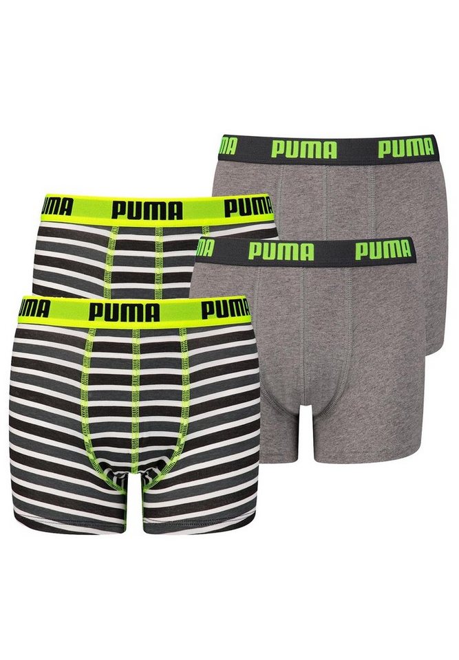 PUMA Boxershorts JUNGEN BASIC BOXER Printed Stripes 2P von PUMA
