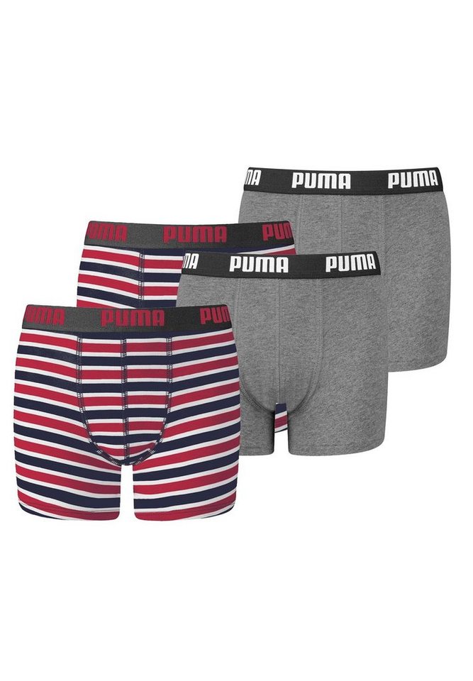 PUMA Boxershorts JUNGEN BASIC BOXER Printed Stripes 2P von PUMA