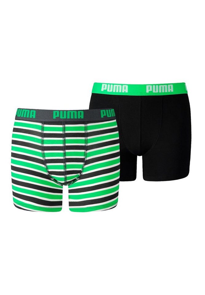 PUMA Boxershorts JUNGEN BASIC BOXER Printed Stripes 2P von PUMA