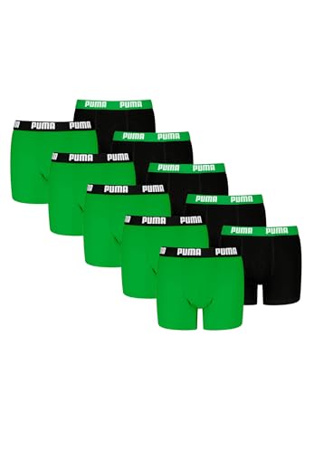 PUMA Boxershorts Jungen Kinder Unterhose Unterwäsche 10 er Pack, Farbe:Green/Black, Bekleidung:140 PUMA Boxershorts Jungen Kinder Unterhose Unterwäsche 10 er Pack, Farbe:Green/Black, Bekleidung:140 von PUMA