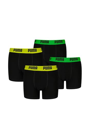PUMA Boxershorts Jungen Kinder Unterhose Unterwäsche 4 er Pack, Farbe:Black Combo, Bekleidung:152 von PUMA