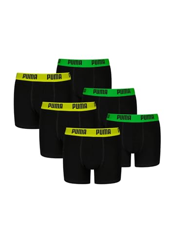 PUMA Boxershorts Jungen Kinder Unterhose Unterwäsche 6 er Pack, Farbe:Black Combo, Bekleidung:176 von PUMA