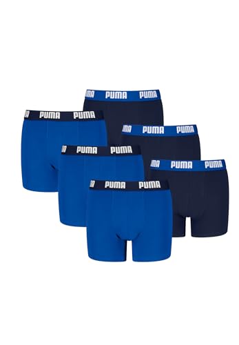 PUMA Boxershorts Jungen Kinder Unterhose Unterwäsche 6 er Pack, Farbe:Navy/Blue, Bekleidung:152 von PUMA