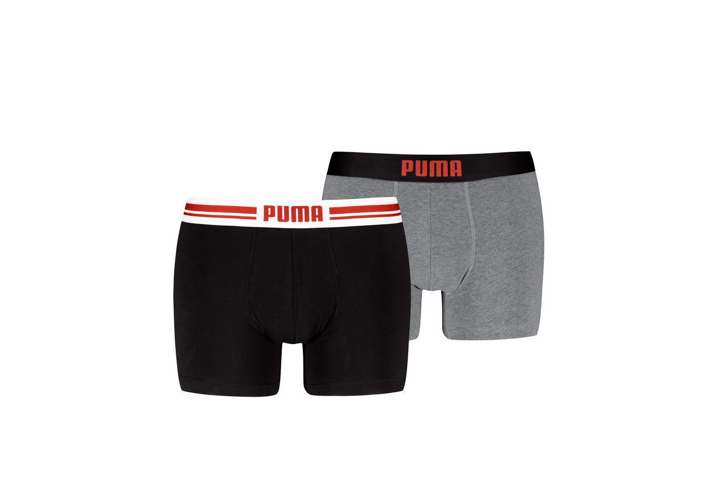 PUMA Boxershorts PUMA MEN EVERYDAY PLACED LOGO BOXERS 2P (2er Pack) mit elastischem Logobund von PUMA