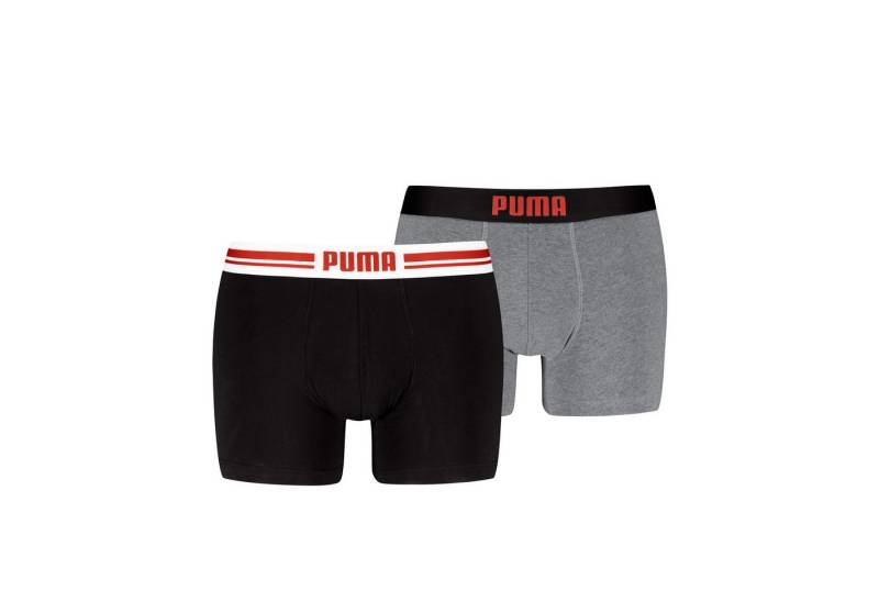 PUMA Boxershorts PUMA MEN EVERYDAY PLACED LOGO BOXERS 2P (2er Pack) mit elastischem Logobund von PUMA