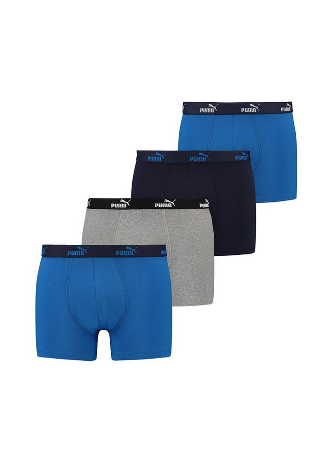 PUMA Boxershorts PUMA BW MEN PROMO ELEMENTS SOLID BOXER 4P (Packung, 4-St., 4er-Pack) von PUMA