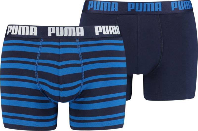 PUMA Boxershorts PUMA HERITAGE STRIPE BOXER 2P BLUE von PUMA