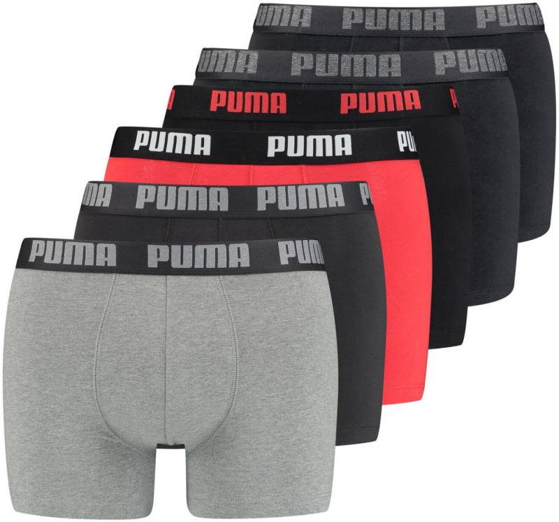 PUMA Boxershorts PUMA Herren Basic Boxershorts 6P (6-St., 6er Pack) von PUMA