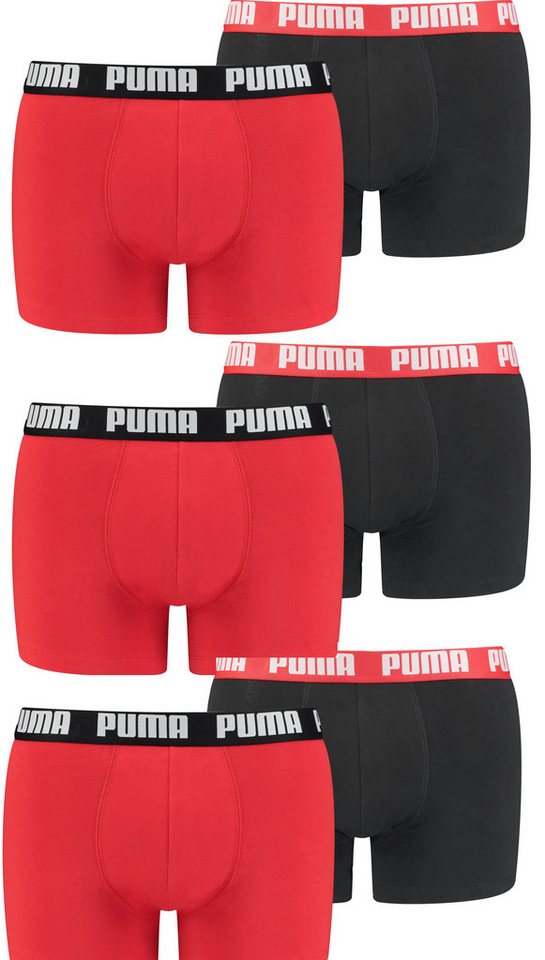 PUMA Boxershorts PUMA Herren Basic Boxershorts 6P (6-St., 6er Pack) von PUMA