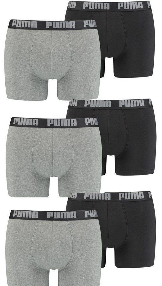 PUMA Boxershorts PUMA Herren Basic Boxershorts 6P (6-St., 6er Pack) von PUMA