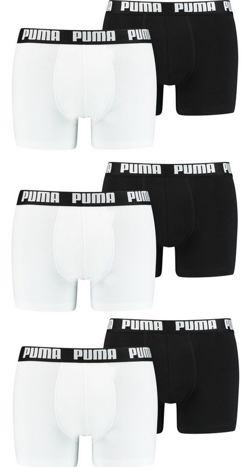 PUMA Boxershorts PUMA Herren Basic Boxershorts 6P (6-St., 6er Pack) von PUMA