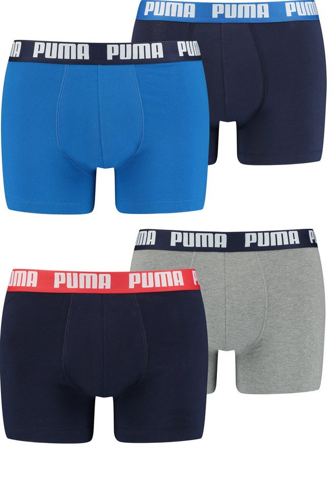PUMA Boxershorts PUMA Herren Boxershorts Unterhosen Everyday Boxer 4er-Pack (4er-Pack) von PUMA