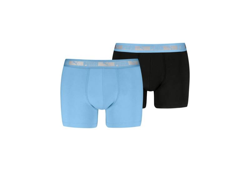 PUMA Boxershorts PUMA MEN CHROMATIC WAISTBAND BOXERS 2P (2er Pack) elastischer Logobund, ohne Eingriff von PUMA