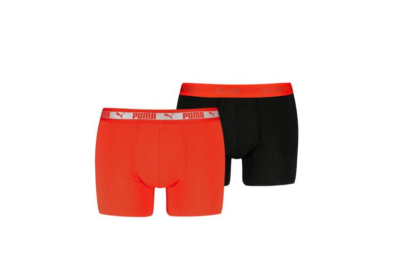 PUMA Boxershorts PUMA MEN CHROMATIC WAISTBAND BOXERS 2P (2er Pack) elastischer Logobund, ohne Eingriff von PUMA