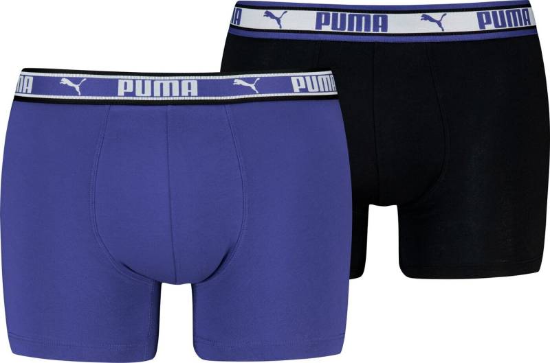 PUMA Boxershorts PUMA MEN DUAL LOGO BOXER 2P, S white / grey / black PUMA Boxershorts PUMA MEN DUAL LOGO BOXER 2P, S white / grey / black von PUMA