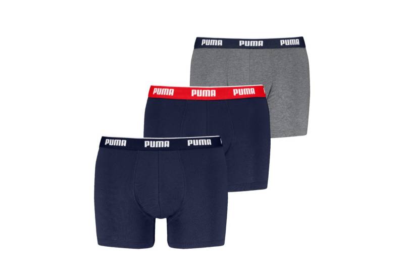 PUMA Boxershorts PUMA MEN EVERYDAY BASIC BOXERS 3P (3er Pack) Komfortabler elastischer Logobund von PUMA