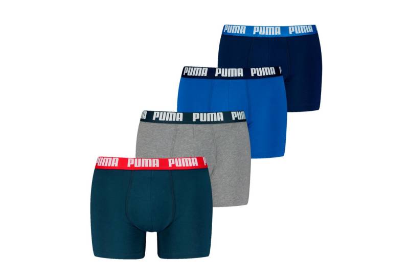 PUMA Boxershorts PUMA MEN EVERYDAY BOXER 4P ECOM (Packung, 4er Pack) mit breitem Logo-Webbund von PUMA
