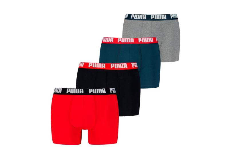 PUMA Boxershorts PUMA MEN EVERYDAY BOXER 4P ECOM (Packung, 4er Pack) mit breitem Logo-Webbund von PUMA