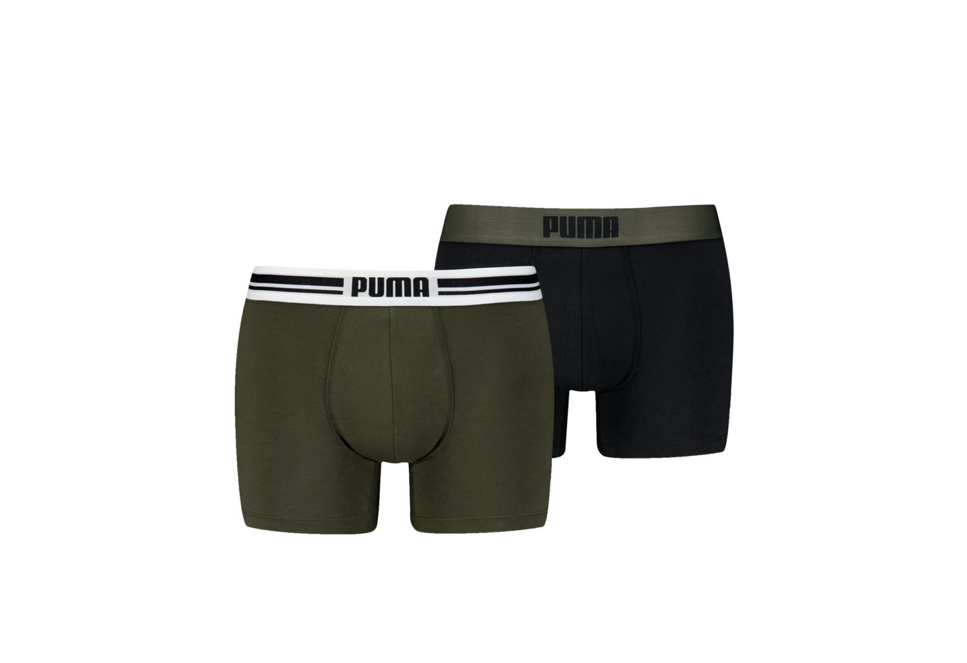 PUMA Boxershorts PUMA MEN EVERYDAY PLACED LOGO BOXERS 2P (2er Pack) mit elastischem Logobund von PUMA