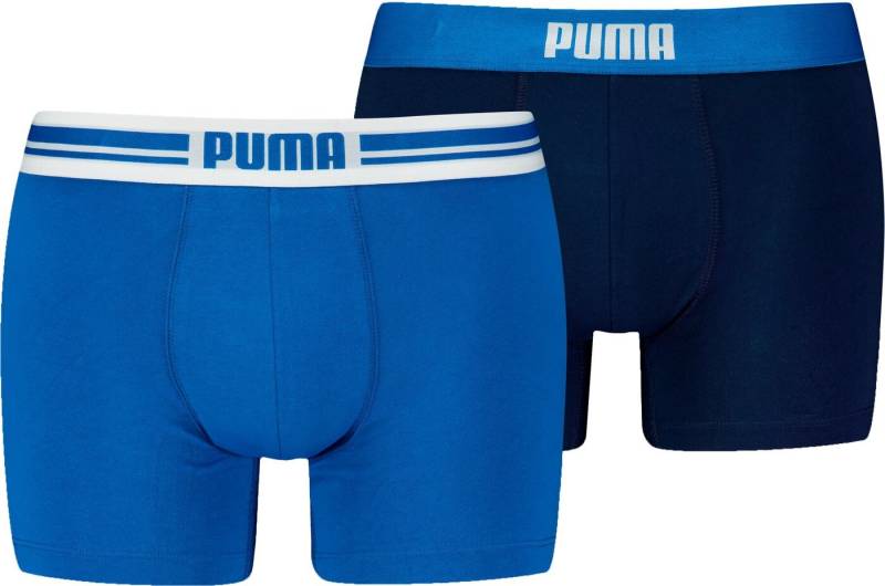 PUMA Boxershorts PUMA MEN EVERYDAY PLACED LOGO BOXERS 2P 003 true blue von PUMA