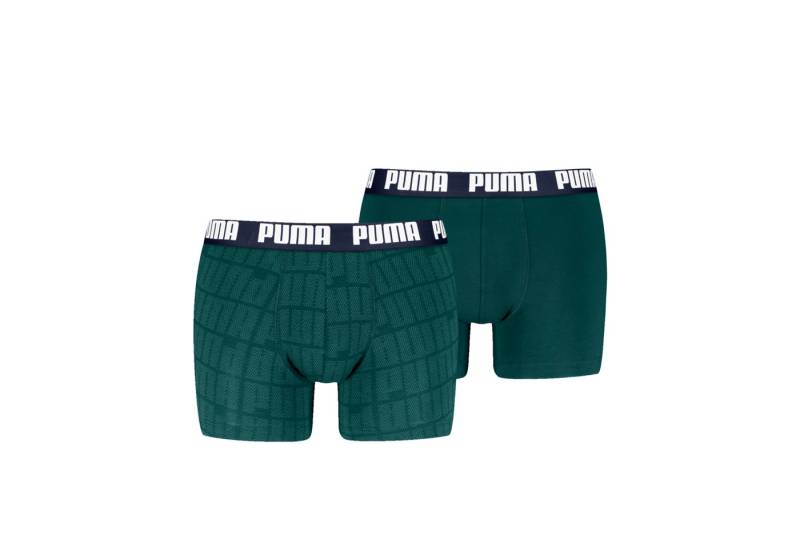 PUMA Boxershorts PUMA MEN LOGO PRINT BOXERS 2P (2er Pack) elastischer Logobund, ohne Eingriff von PUMA